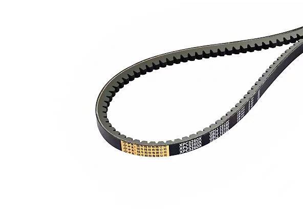 حزام V مسنن ذو حافة خام